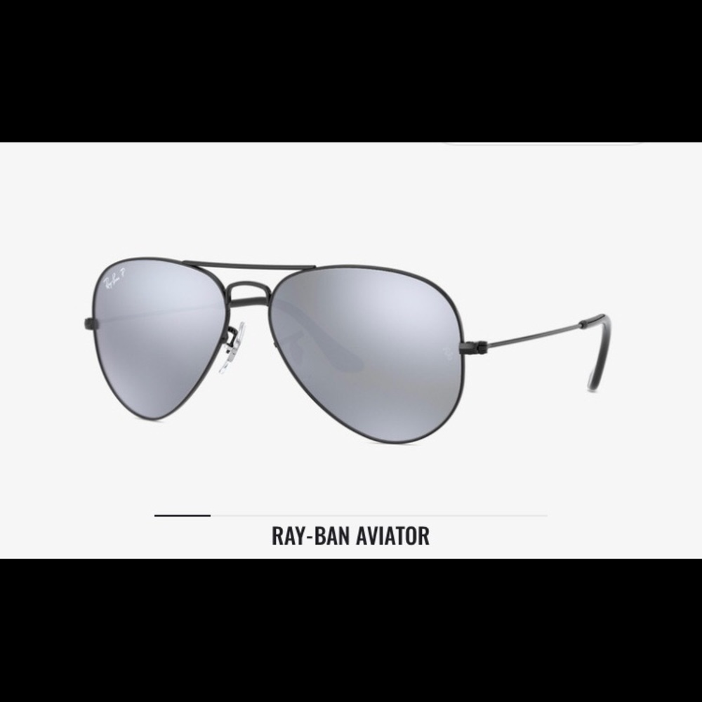 NWT Custom Ray Ban Aviator Mirrored Sunglasses